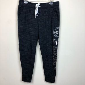 Pink Victoria Secret Sequin Joggers Pants Size L